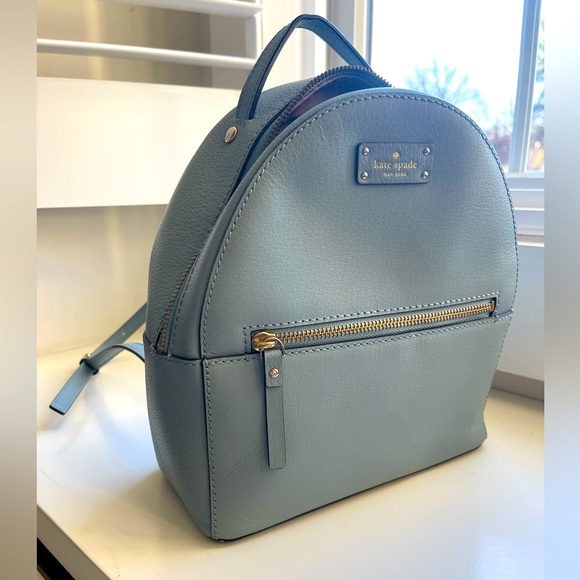 kate spade Bags Kate Spade Perry Small Backpack In Baby Blue Poshmark